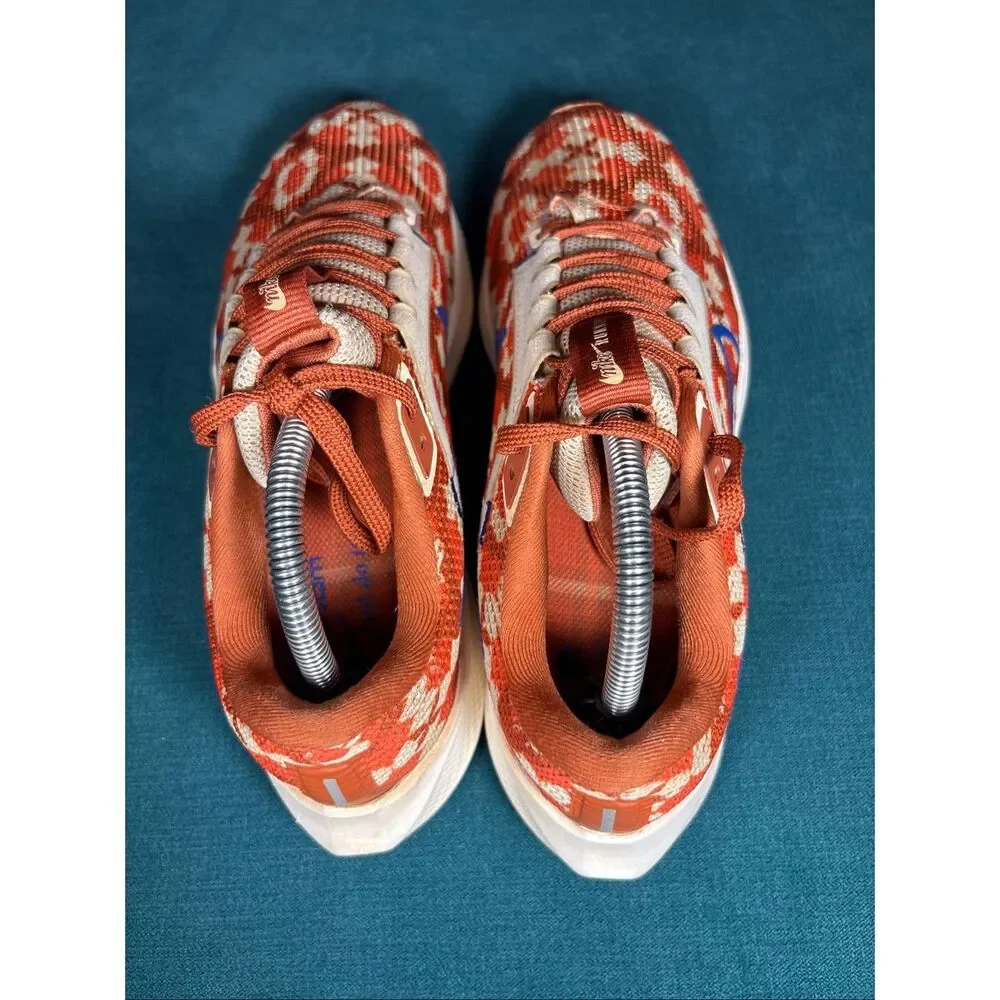 Nike Air Zoom Pegasus 40 Premium Floral Orange Blue Running Shoes Men’s Size 9 F